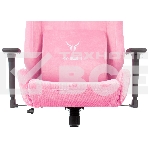 Кресло игровое Knight N1 Fabric розовый Velvet 36 с подголов. крестовина металл, фото7