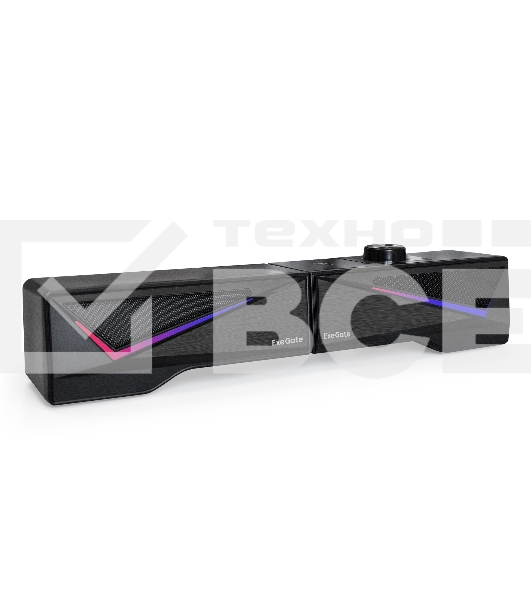 Саундбар-акустическая система 2.0 ExeGate Allegro 170 питание USB, Bluetooth, 2х3Вт (6Вт RMS), 60-20000Гц, черный, RGB подсветка