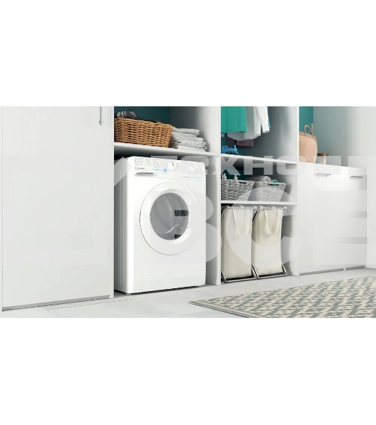 Стиральная машина Indesit BWSB 61051 WWV белый, загрузка фронтальная 6 кг, 1000 об/мин., класс: А
