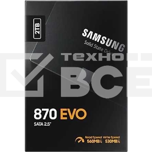 Накопитель SSD Samsung 2Tb 870 EVO Series MZ-77E2T0B/EU