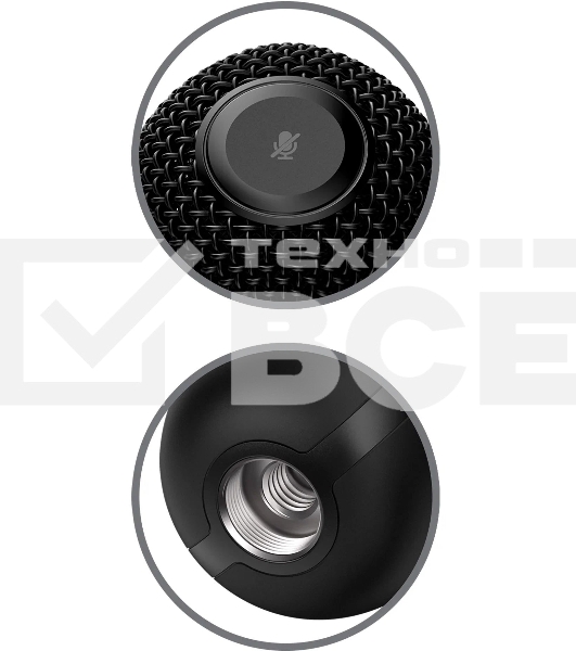 Микрофон проводной HyperX SoloCast 2м черный