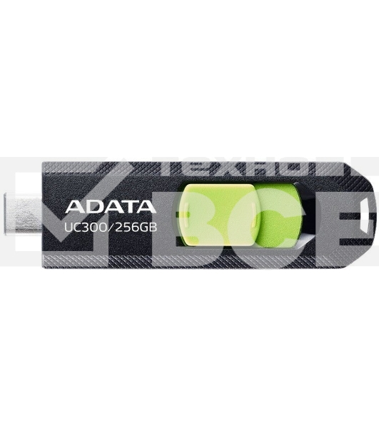 Флеш диск A-Data 256Gb UC300 ACHO-UC300-256G-RBK/GN USB3.2 зеленый