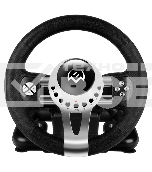 Руль SVEN GC-W700 (педали, вибро, скоба, лепестки, АКПП, D-pad, 12 кл, резин. вставки, PC/Xinput)