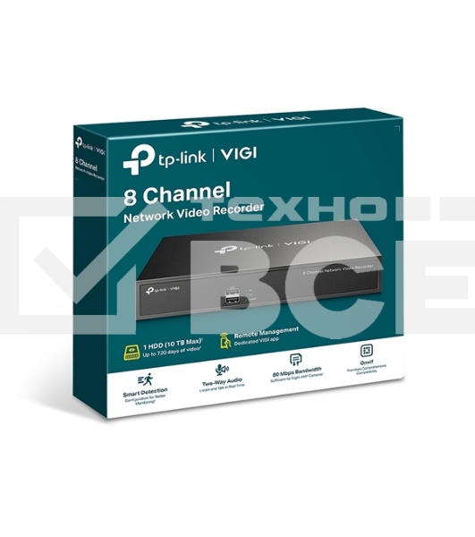 Сетевой видеорегистратор TP-Link VIGI NVR1008H 8 Channel Network Video Recorder
