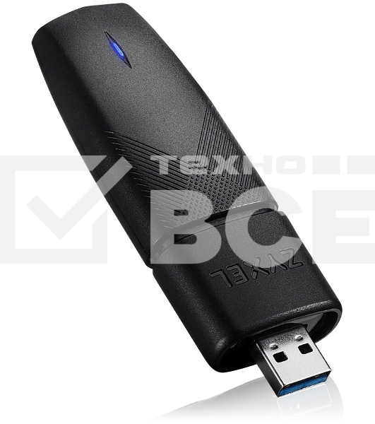 Двухдиапазонный Wi-Fi USB-адаптер Zyxel NWD7605, AX1800, 802.11a/b/g/n/ac/ax (600+1200 Мбит/с), USB3.0