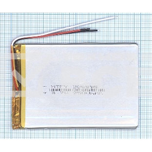 Аккумулятор Li-Pol (батарея) 3*65*95мм 3pin 3.7V/2500mAh