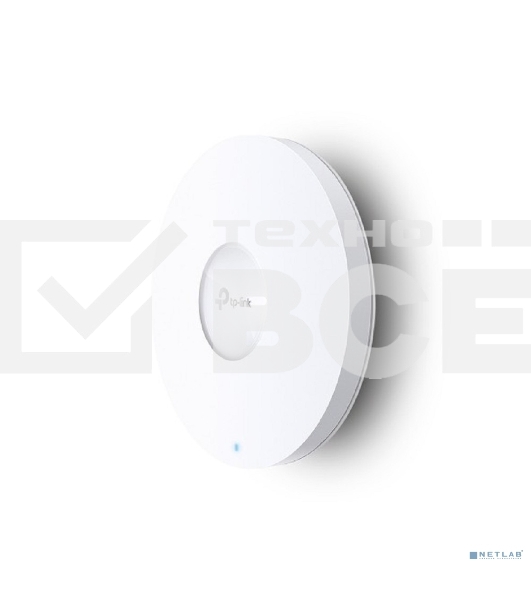 Потолочная точка доступа TP-Link EAP653 AX3000 Ceiling Mount Dual-Band Wi-Fi 6 Access Point, 1?1Gbps RJ45 Port, 574Mbps at2.4 GHz + 2402 Mbps at 5 GHz, 802.3at POE, 2?Internal Antennas