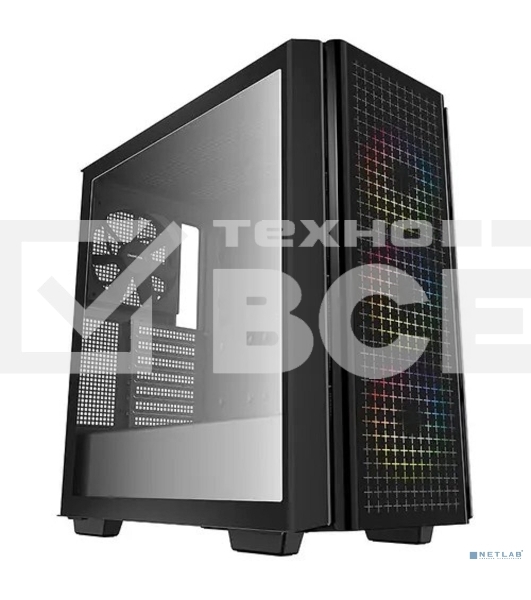 Компьютерный корпус Deepcool CG540 R-CG540-BKAGE4-G-1, Midi-Tower, ATX, mATX, Mini-ITX, black, Dual Tempered Glass Panels