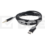 Кабель-переходник USB Cablexpert CCAB-CM35M-1M-B, Type-C/Jack3.5, Mobile, 1м, черн, коробка, фото2