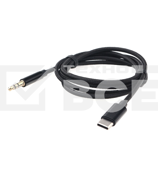 Кабель-переходник USB Cablexpert CCAB-CM35M-1M-B, Type-C/Jack3.5, Mobile, 1м, черн, коробка