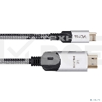 Кабель-адаптер VCOM USB 3.1 Type-Cm --> HDMI A(m) 8K@30Hz, 1,5 м,Alumi Shell,, фото3