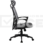 Кресло компьютерное Cactus CS-MC414-GY черный/серый, сетка/ткань, с подголов. крестов. пластик, пластик черный, фото5