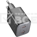 Сетевое зарядное устройство Hoco N42 Elogiado 45W 3A+2.25A (PD+QC+AFC) 2xUSB type-C универсальное черный, фото4