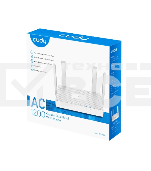 Роутер беспроводной Cudy WR1300E AC1200 10/100/1000 белый
