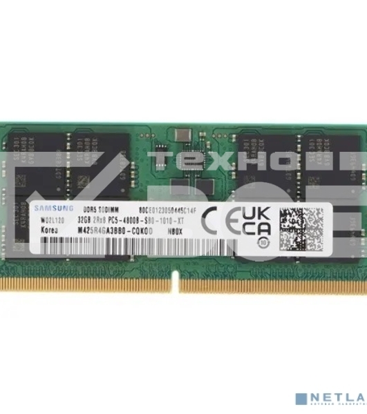 Оперативная память Samsung, DDR5, 32GB (1x32GB), 4800MHz, CL40, SO-DIMM