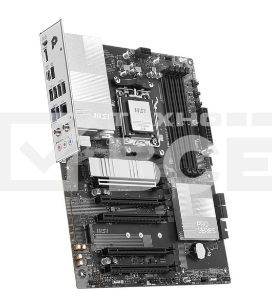 Материнская плата MSI PRO B840-P WIFI, Socket AM5, AMD B840, 4xDDR5, 4xSATA, 2xM.2, 1xPCI-E 4.0 x16, 1xPCI-E 3.0 x4, 3xPCI-E 3.0 x1, 1xHDMI, 1x 2.5Gb LAN, 4xUSB-A 2.0, 2xUSB-A 5Gbps, 1xUSB-C 5Gbps, 1xUSB-A 10Gbps, 1xUSB-C 10Gbps, 3x3.5 мм, 7.1, ATX