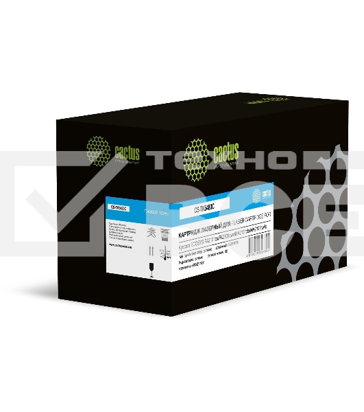 Картридж лазерный Cactus CS-TK5480С голубой (1250стр.) для Kyocera ECOSYS PA2101cx/PA2101cwx/MA2101cfx/MA2101cwfx с чипом