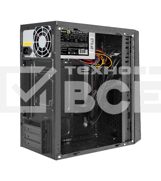 Компьютерный корпус Minitower ExeGate BAA-107U-AA500 (mATX, БП AA500 с вент. 8см, 1хUSB+2хUSB3.0, аудио, черный)