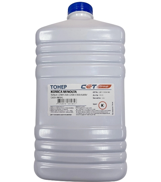 Тонер CET NF8K для Konica Minolta Bizhub C258 черный, 500г/бут, (унив.)