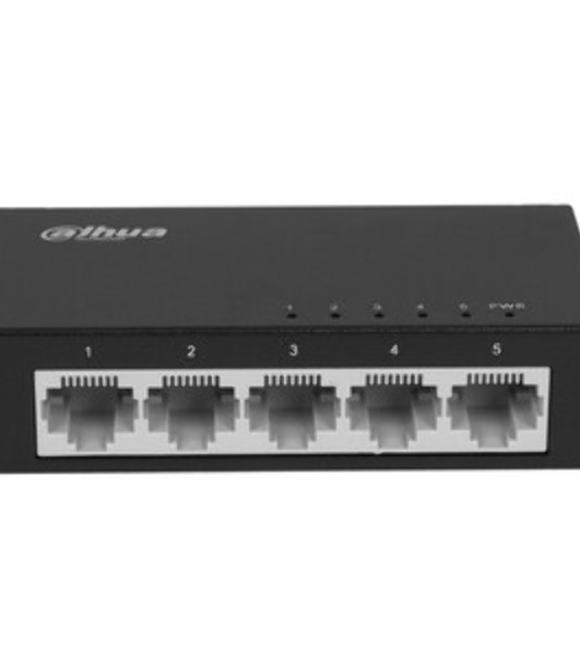 Коммутатор Dahua DH-PFS3005-5GT, 5×1 Гбит/с, неуправляемый