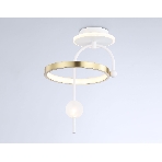 Светильник Ambrella light FL66422 WH/GD белый/золото 3000K/4200K/6400K 15W 240*220*347.7 (Без ПДУ), фото4
