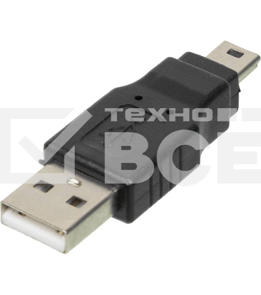 Переходник USB2.0 Ningbo mini USB B (m)/USB A (m)