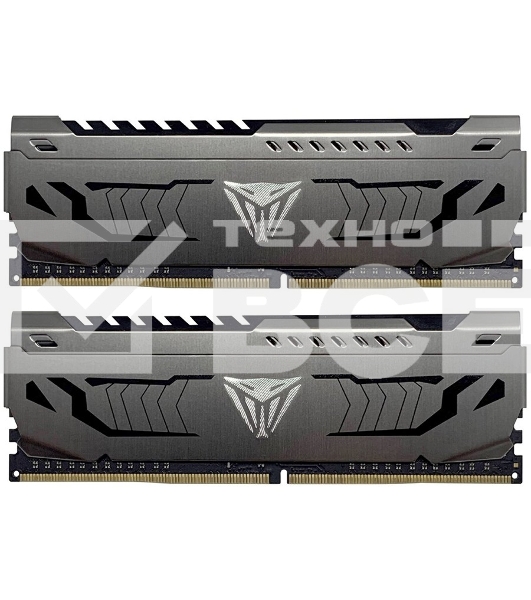 Оперативная память Patriot Viper Steel, DDR4, 16GB (2x8 GB), 3733 MHz, CL17, DIMM, радиатор, чёрный
