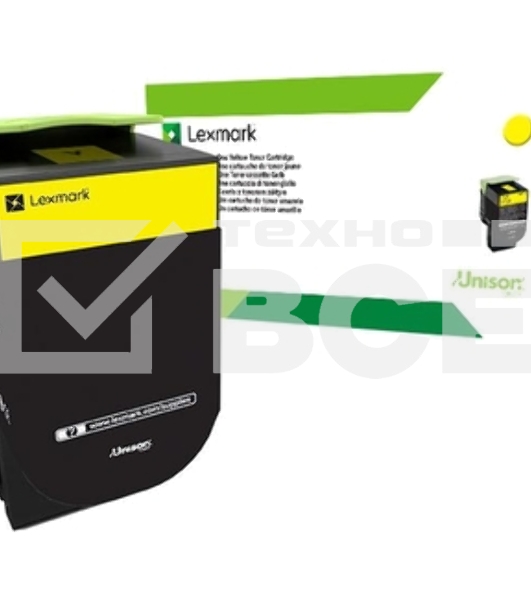 Картридж лазерный Lexmark желтый для CX310/410/510 2K