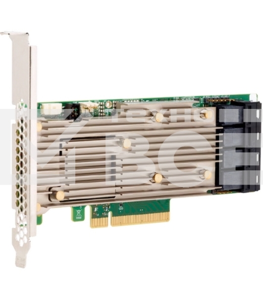Контроллер MegaRAID 9460-16I SGL (05-50011-00), PCIe 3.1 x8 LP, SAS/SATA/NVMe, RAID 0,1,5,6,10,50,60, 16port(4 * int SFF8643), 4GB Cache, 3516ROC