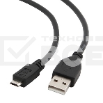 Кабель USB 2.0 Pro Cablexpert CCP-mUSB2-AMBM-1M, AM/microBM 5P, 1м, экран, черный, пакет, фото11