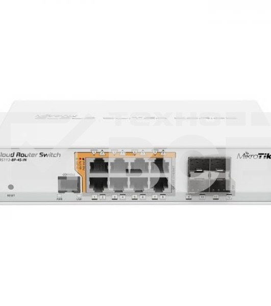 Маршрутизатор 8PORT 1000M 4SFP CRS112-8P-4S-IN MIKROTIK