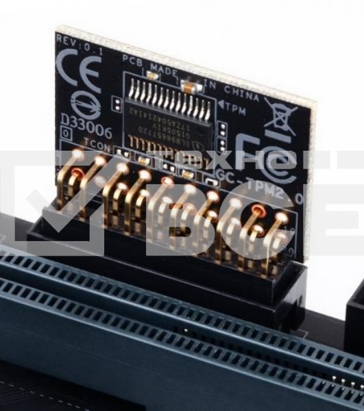 Модуль защиты информации Gigabyte GC-TPM2.0, TPM header key, LPC bus, (for Intel 200/100/8/9/99 series, AMD AM4, FM2 series) OEM