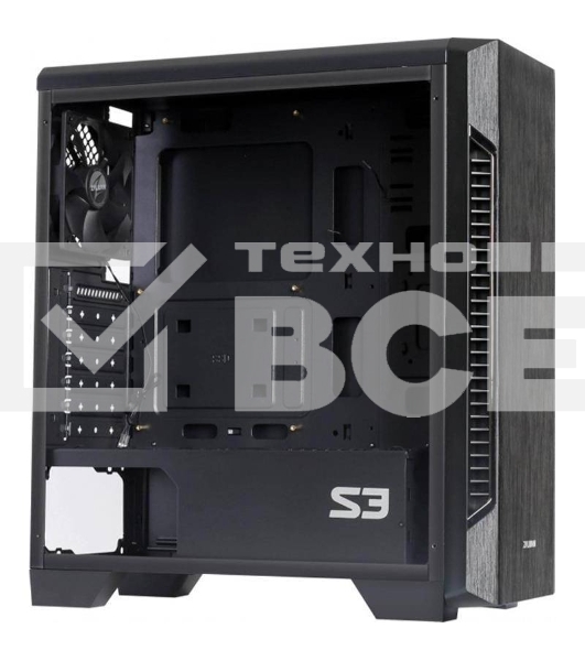 Компьютерный корпус Zalman S3 черный без БП ATX 2x120mm 2xUSB2.0 1xUSB3.0 audio bott PSU
