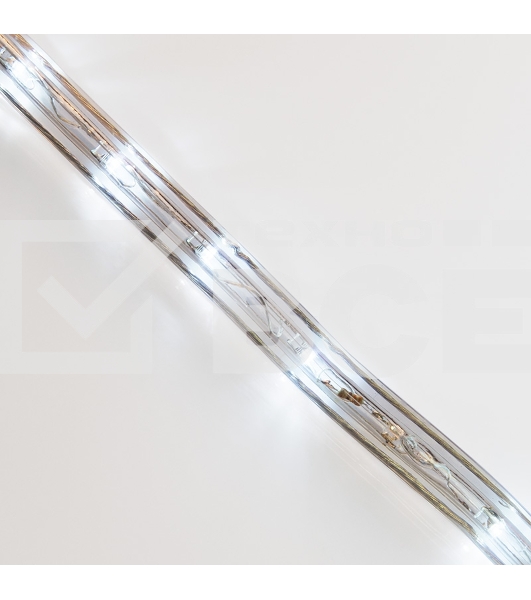 Дюралайт LED, свечение с динамикой (3W) - белый, 36 LED/м, бухта 100м