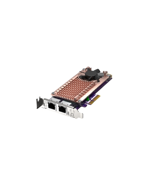Плата расширения QNAP QM2-2P2G2T Expansion card 2 slots M.2 2280 NVMe. PCIe Gen3 x4 interface, 2x 2.5 GbE BASE-T.