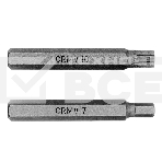 Набор бит HEX, TORX, SPLINE, шестигранный хвостовик 3/8