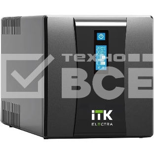 Источник бесперебойного питания Line-interactive 1,2кВА/720Вт, фаза 1/1, LCD дисплей, с АКБ 2х7AH, USB