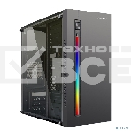 Компьютерный корпус MiniTower Ginzzu D370, RGb, Акриловое стекло, mATX, 2xUSB 2.0, черный, без БП, без вентиляторов, фото8