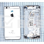 Задняя крышка для iPhone 6 Plus (5.5) серебристая, фото 1