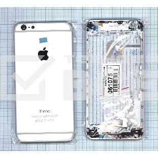 Задняя крышка для iPhone 6 Plus (5.5) серебристая