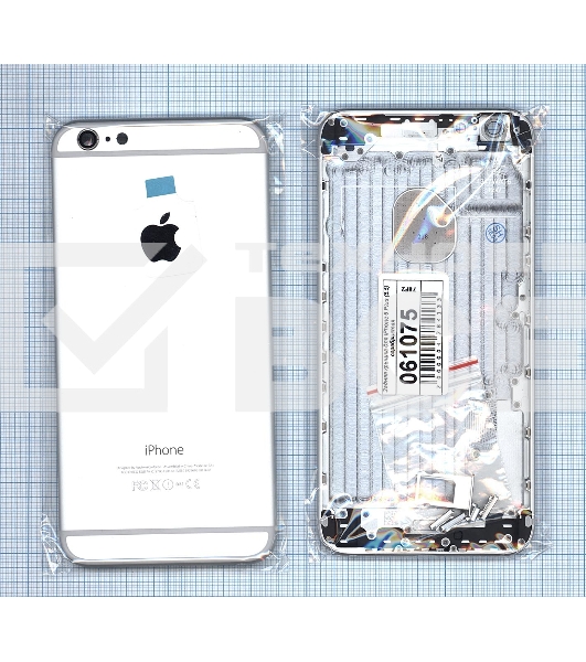 Задняя крышка для iPhone 6 Plus (5.5) серебристая