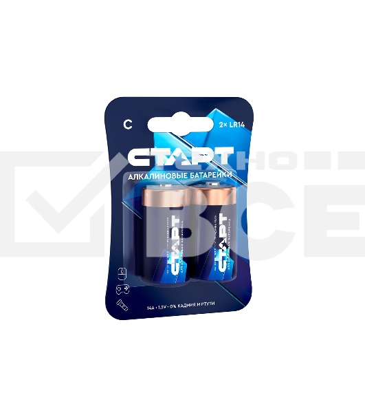 Батарейки СТАРТ LR14-BL2 20/160 (2 шт)