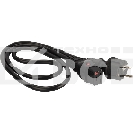 Шнур питания Lanmaster LAN-PP19L/SH-1.0-BK C19-Schuko проводник.:3x1.5мм2 1м 220В 16А черный, фото3