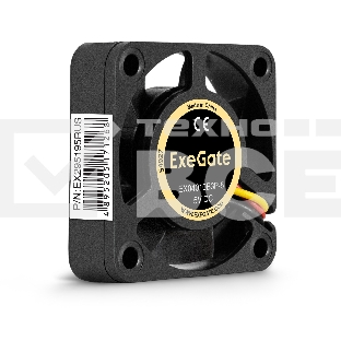 Вентилятор для корпуса ExeGate EX04010SB2P-5 черный, 40 мм, 5500 об/мин, 26 дБ, 3 pin