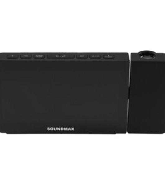 Радиочасы Soundmax SM-1533(черный с белым)
