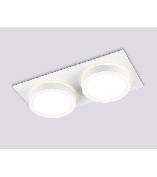 Светильник Ambrella light TN52423/2 WH/FR белый/белый матовый GX53 max 12W 210*105*45