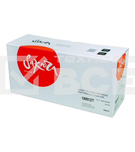 Тонер-туба Sakura 106R01277 для Xerox WorkCentre 5020/5016, черный 5000 к. ( в комплекте поставки 1 бутылка с тонером, рассчитанная на 5000 копий)