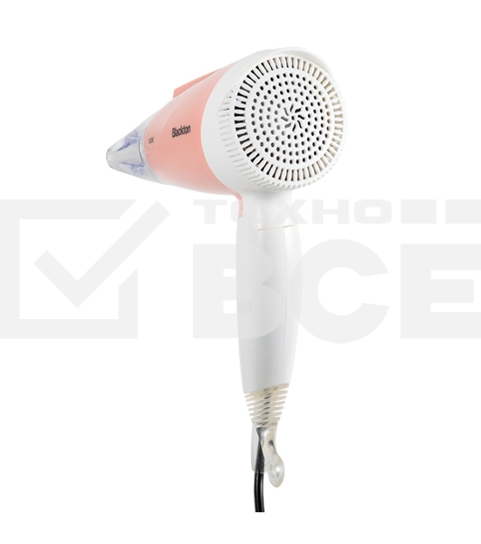 Фен Blackton Bt HD1001C White-Pink Мощность 1000 Вт, Напряжение 220 В, 50 Гц, Регулировка воздушного потока 2, Регулировка температуры 3, Складная ручка, Петля для подвешивания, Концентратор.