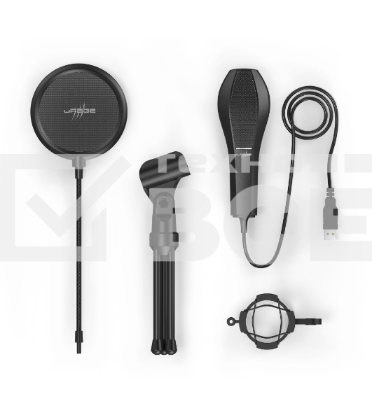 Микрофон проводной Hama Stream 400 Plus 2м черный