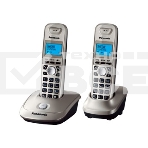 Телефон беспроводной (DECT) Panasonic KX-TG2512RUN (платиновый) {Доп трубка в комплекте,АОН, Caller ID,спикерфон на трубке,полифония}, фото5